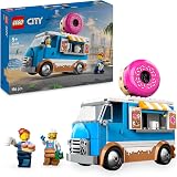 LEGO City Donut Truck Toy 60452 with 2 Minifigures Creative Building Set
