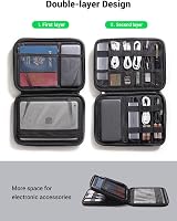UGREEN Travel Cable Organizer Large Capacity Tech Pouch for Gadgets view 7