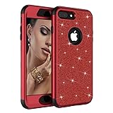 iPhone 8 Plus/7 Plus Case, SUMOON [Glitter