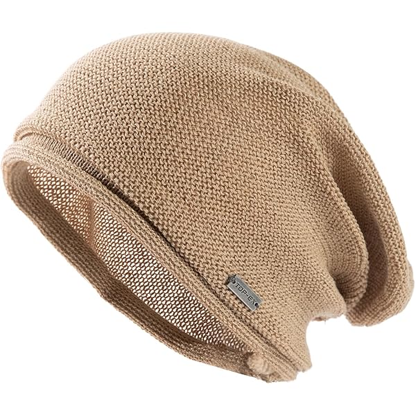 Men's Thin Slouch Beanie – Lightweight Acrylic Skullcap For Summer & Warm Weather, One Size Fits Most
