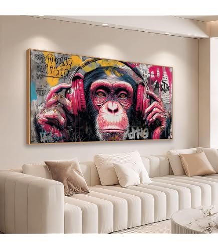 Amazon.com: Sorbrozo DJ Gorilla Street Wall Art Print - Colorful
