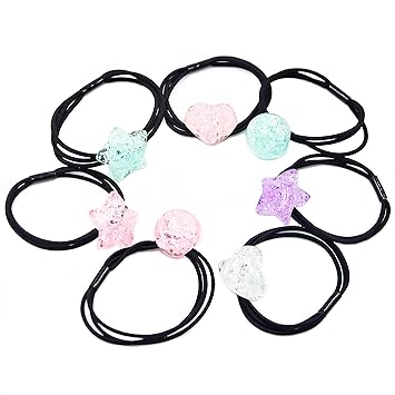 Buy 7 Pcs Fancyin Assorted Colorful Cracked Ice Popular Pony Hair