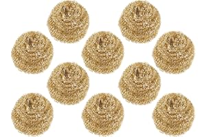 Balacoo 10pcs Soldering Iron Tip Cleaner, Brass Tip Tinner Solder Cleaner for Cleaning