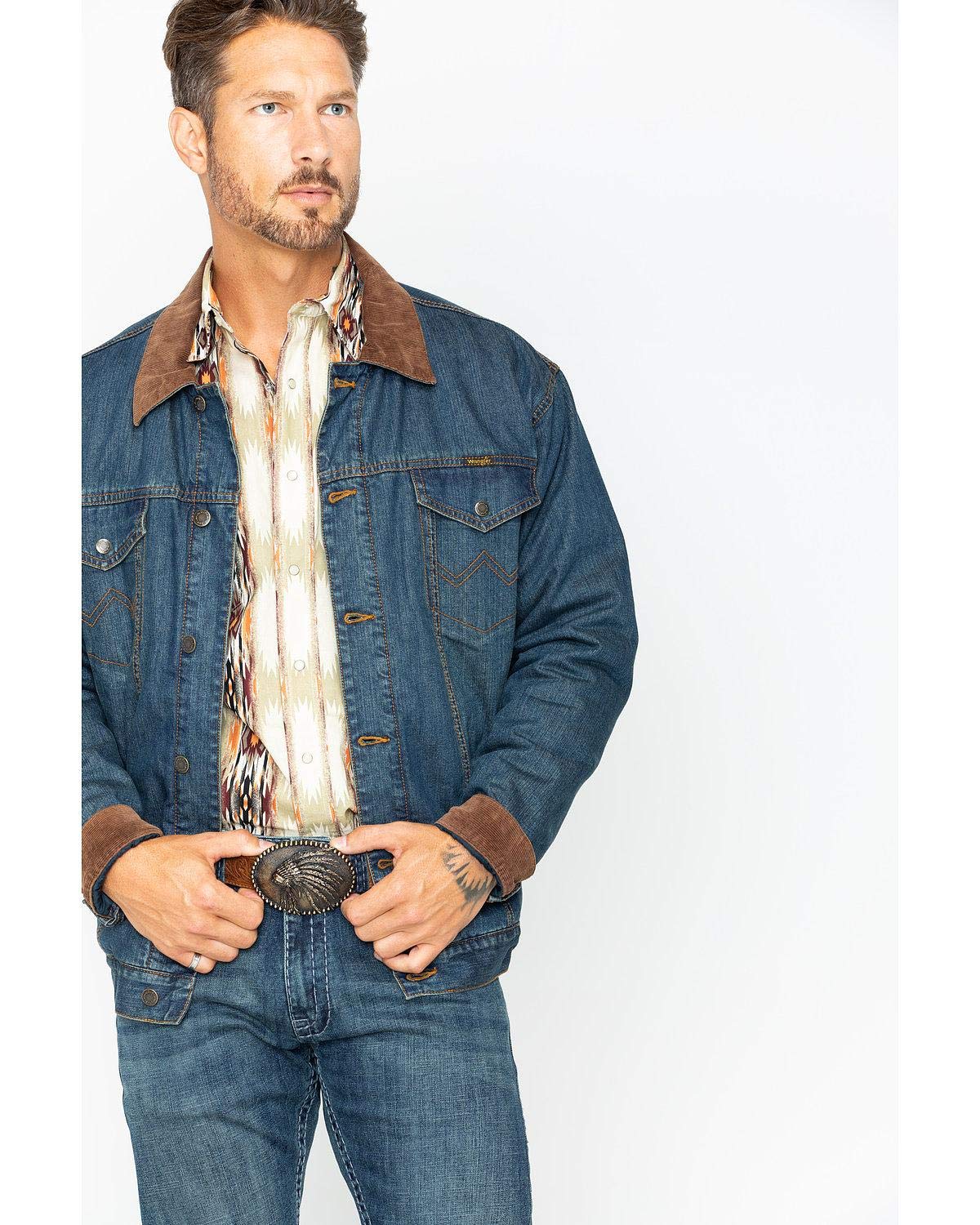 men's blanket lined denim jacket