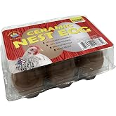 Cackle Hatchery Ceramic Nest Eggs (6ct) (Assorted - Brown &amp; White)