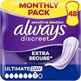 Always Discreet Ultimate Day Incontinence Pads for Women 48 Count view 1