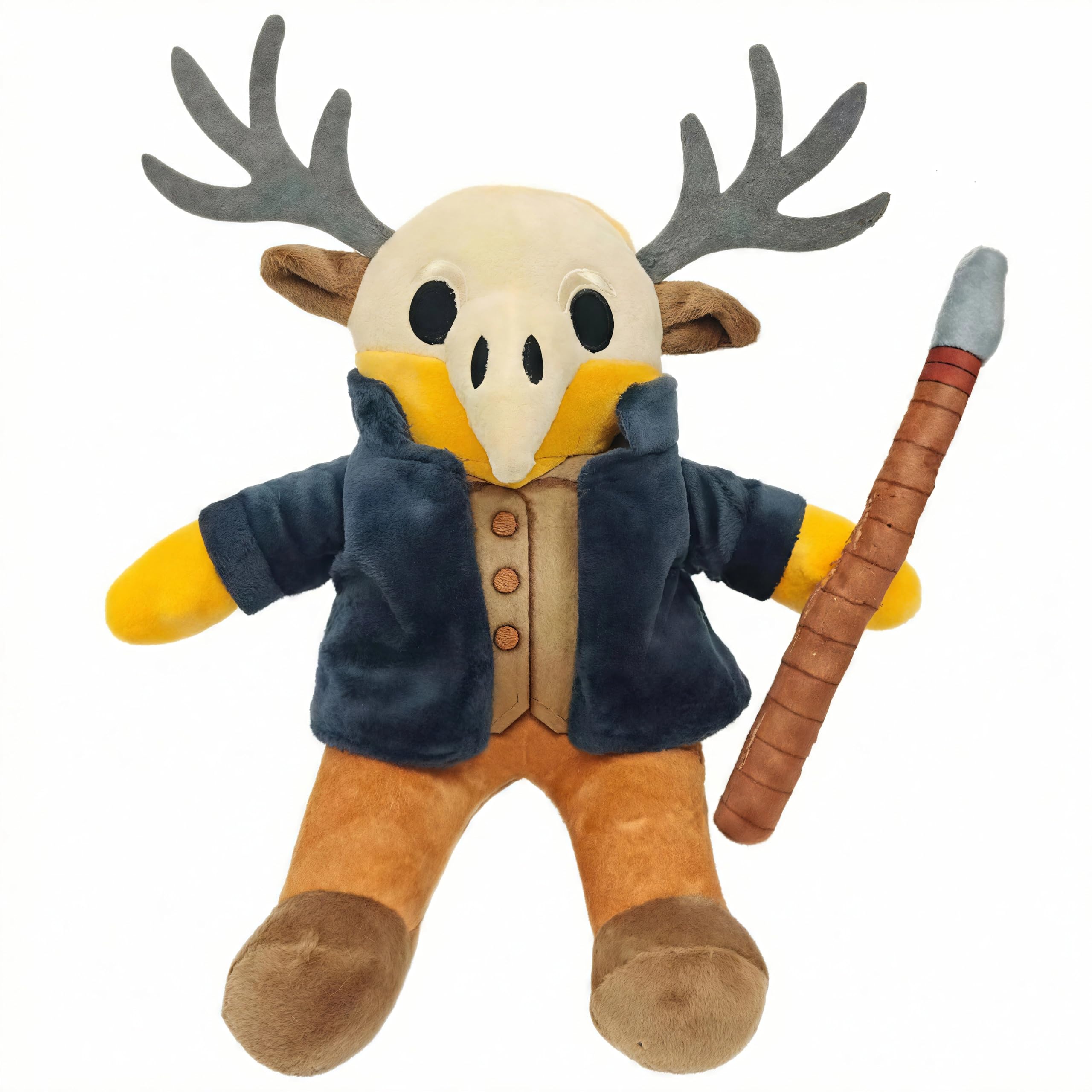 Satiskid 99 Nights in The Forest Plush Toy,Soft Deer Stuffed Animal Plushies, Game Character Doll Stuffed, Huggable Cuddle Pillow Gift for Girls Boys Adults Game Fans