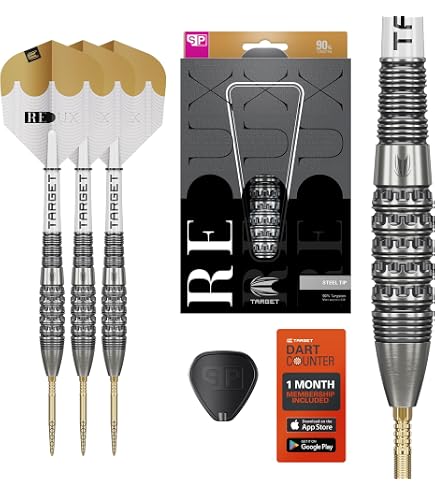 Target Darts Beau Greaves Steel Tip Dart Set, 25G | 90% Tungsten