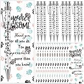 Resurhang 36 Sets Vet Tech Gifts Veterinary Appreciation Pen with Cute Paw Bookmarks Bags for Veterinary Technologist Birthday Coworker Staff Office Supplies