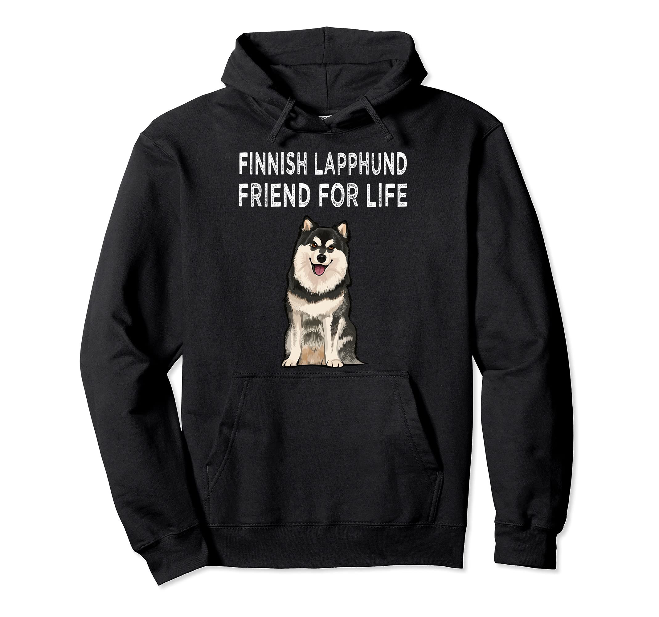Finnish Lapphund Friend For Life Dog Lover Friendship Pullover Hoodie