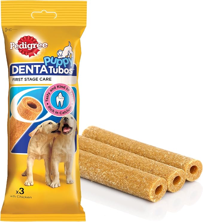 pedigree puppy tubos