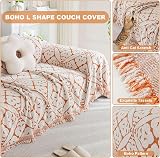 SHANNA 3 Seater Chenille Sofa Cover AB Sided Slipcover Corner Couch Protector view 4