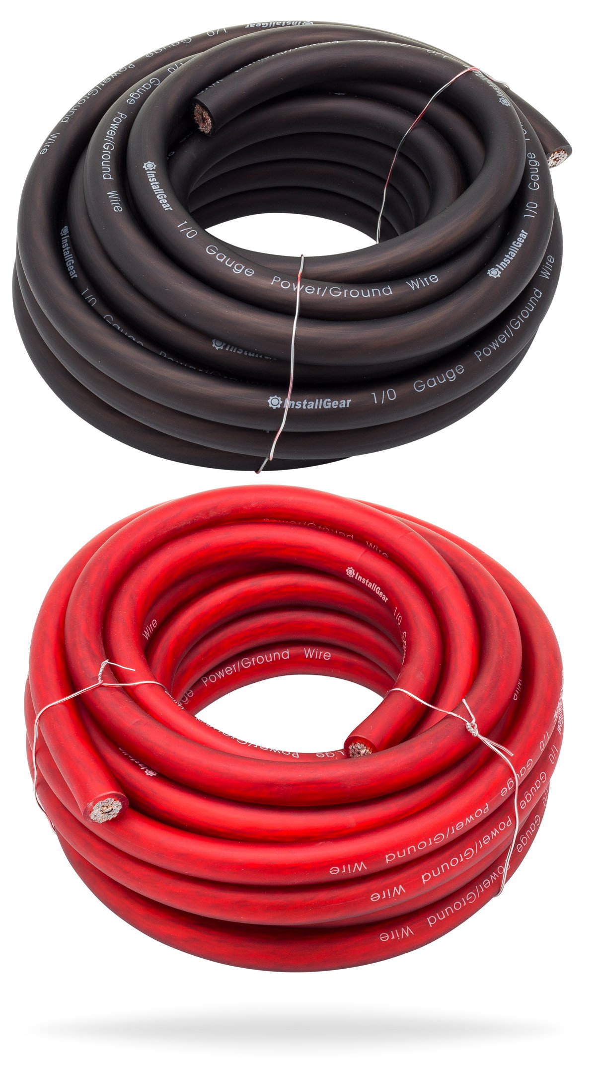 Buy InstallGear 1/0 Gauge Wire (50ft) Copper Clad Aluminum CAA