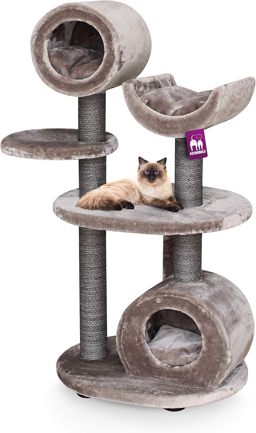 PetRebels Cat tree Kings & Queens Cleopatra 143 Royal cappuccino
