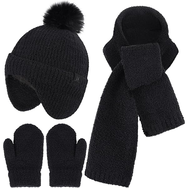 Kinder-Winter-Set: Mütze, Schal & Handschuhe (2 Sets) – Warm Mit Fleece-Futter Für Mädchen & Jungen 1–5 Jahre