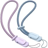 SURPHY 2 Pack Phone Lanyard, Phone Wrist Strap for Case, Camera Wrist Strap | Ultra-Light 2-Color Braided Phone Strap, Cellphone Charm Strap, Anti-Lost Wrist Lanyard for Women and Men, Lilac Cloud Blue
