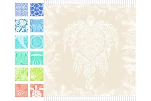 VIKUMOND Oversized Turkish Beach Towel Blanket XXL Cotton Sandproof Towels Boho Woven Extra Large Big Sand Free Giant Throw Thick Blankets Huge Quilt XL Picnic Camping Necessities Cloud For Adult Gifts