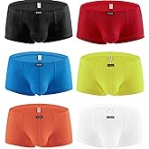 iKingsky Men's Breathable Boxer Briefs Sexy See Through Shorts Low Rise Bulge Under Panties