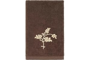 Avanti Linens - Fingertip Towel, Soft & Absorbent Cotton Towel (Willow Collection, Mocha)
