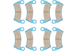 CHABUSHI Front and Rear Ceramic Brake Pads Compatible with Polaris RZR XP 1000 2012-2019, Ranger 570 Crew 2016-2020 Full-Size/EPS/EFI, RZR XP 900 2011-2014 Replacement Brake Pads Set