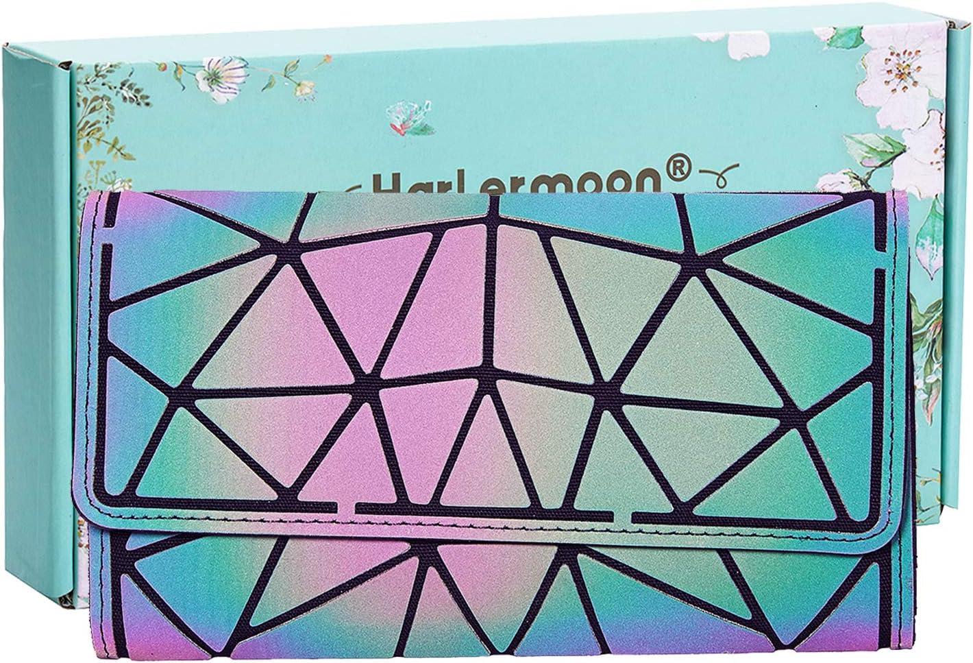 Holographic Geometric Tote Handbag Purse for Women girl Luminous Backpack Purse and tote bag set Crossybody Lady Purse