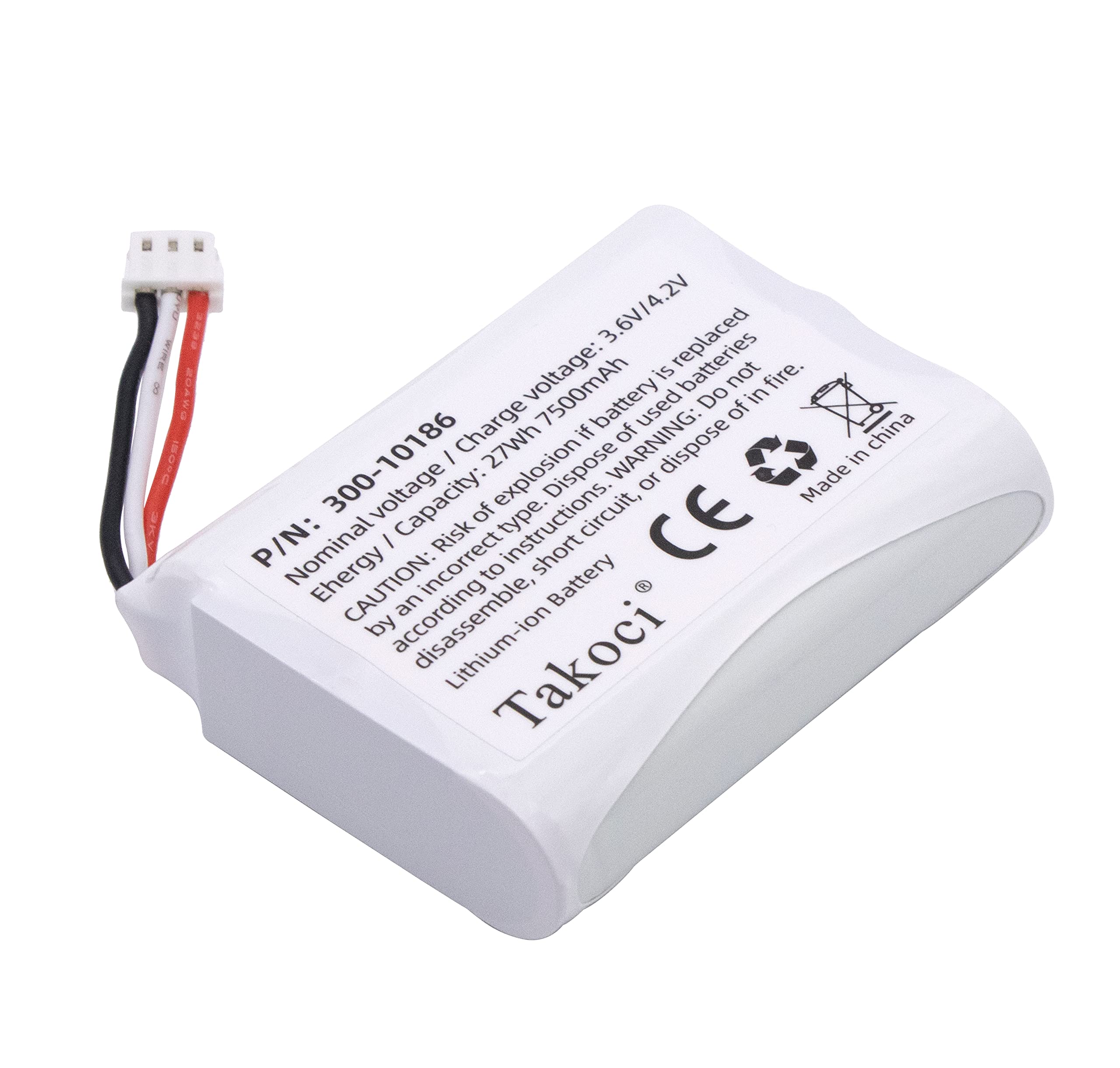 Replacement Battery 300-10186 for ADT Command Smart Security Panel 7500mah 3.6V 27Wh