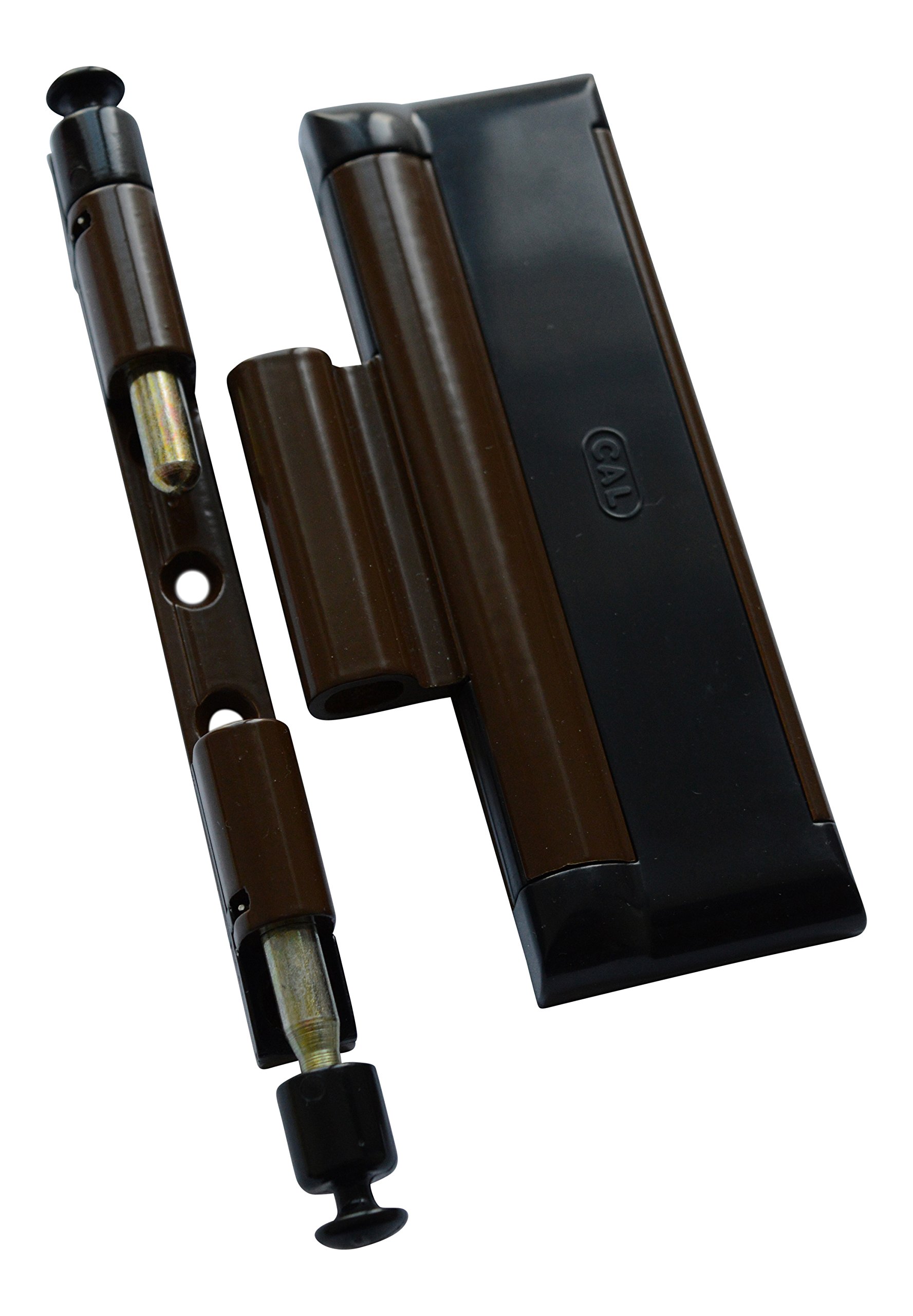 Cal Doublex XL Window and Door Security, Quick and Safe Security System Brown Black