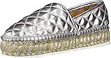 JSlides Women's Renata Sneaker, Silver, 9 Medium US
