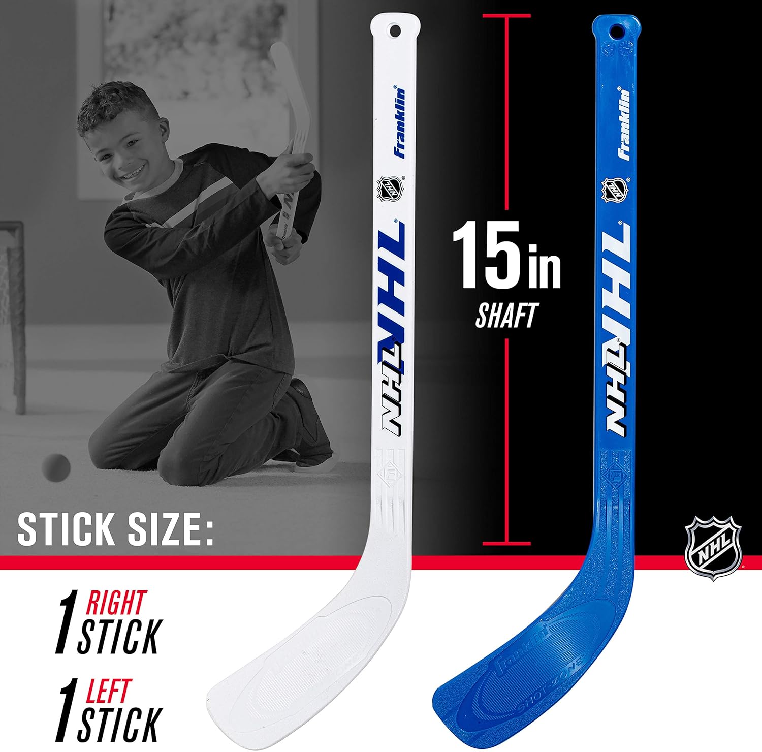 Franklin NHL Street Hockey Goal, Stick and Ball Set : Knee Hockey : Sports & Outdoors