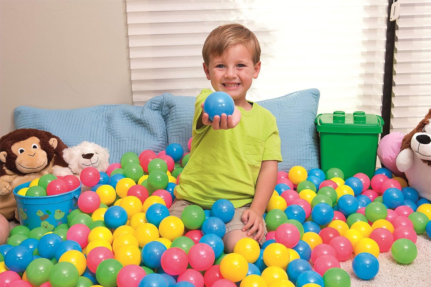 100pcs Balles De Jeu En Plastique Pour Enfants Resistant A Lecrasement Et Sans Aretes Vives Ideal Pour Bebe Ou Enfant En Bas Age Parc Denfant Et Fetes Piscine Pour Enfants Non Toxique