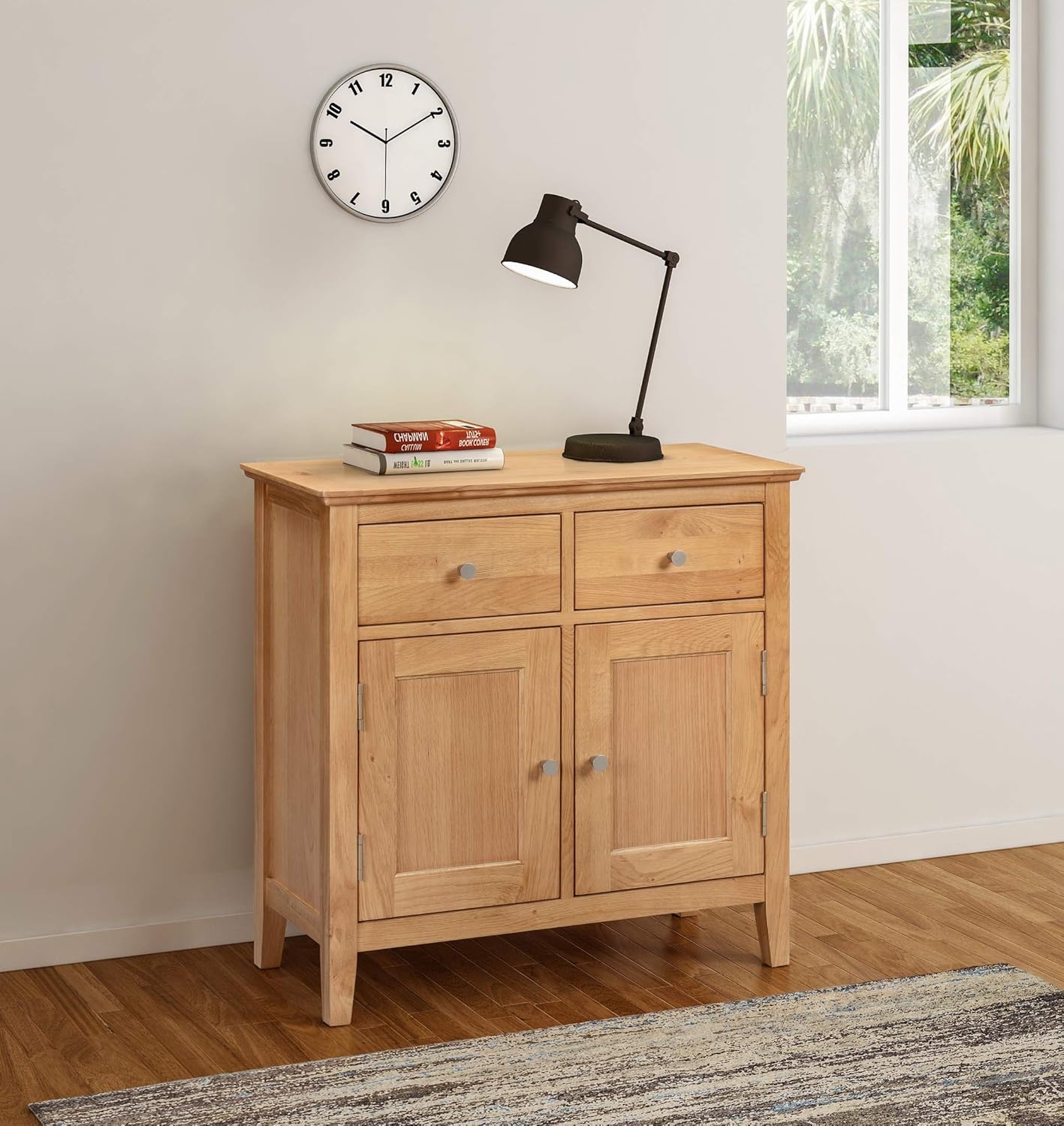 Hallowood Hereford Small Sideboard in Light Oak Finish Compact