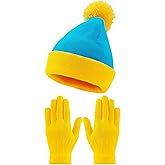 WATCPNO Halloween Character Park Cosplay Hat Set for Adult Hat Gloves Halloween Custume Winter Accessories