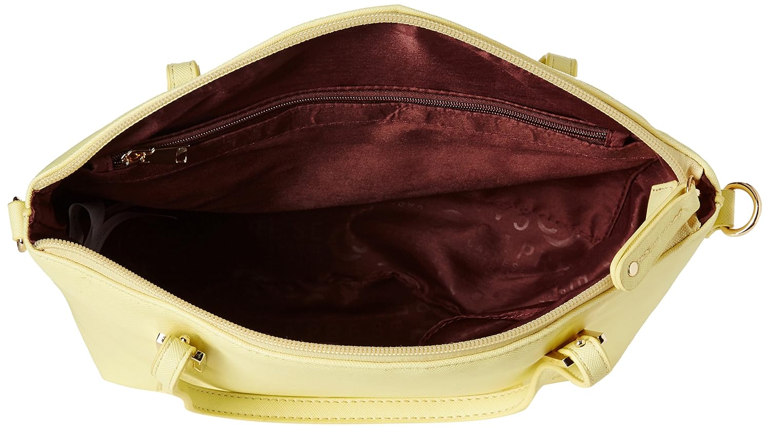 caprese livia women's satchel (yellow)