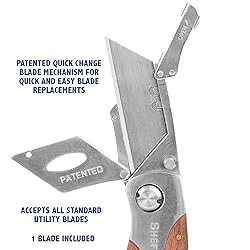 Sheffield 12115 Folding Utility Knife, Quick-Change