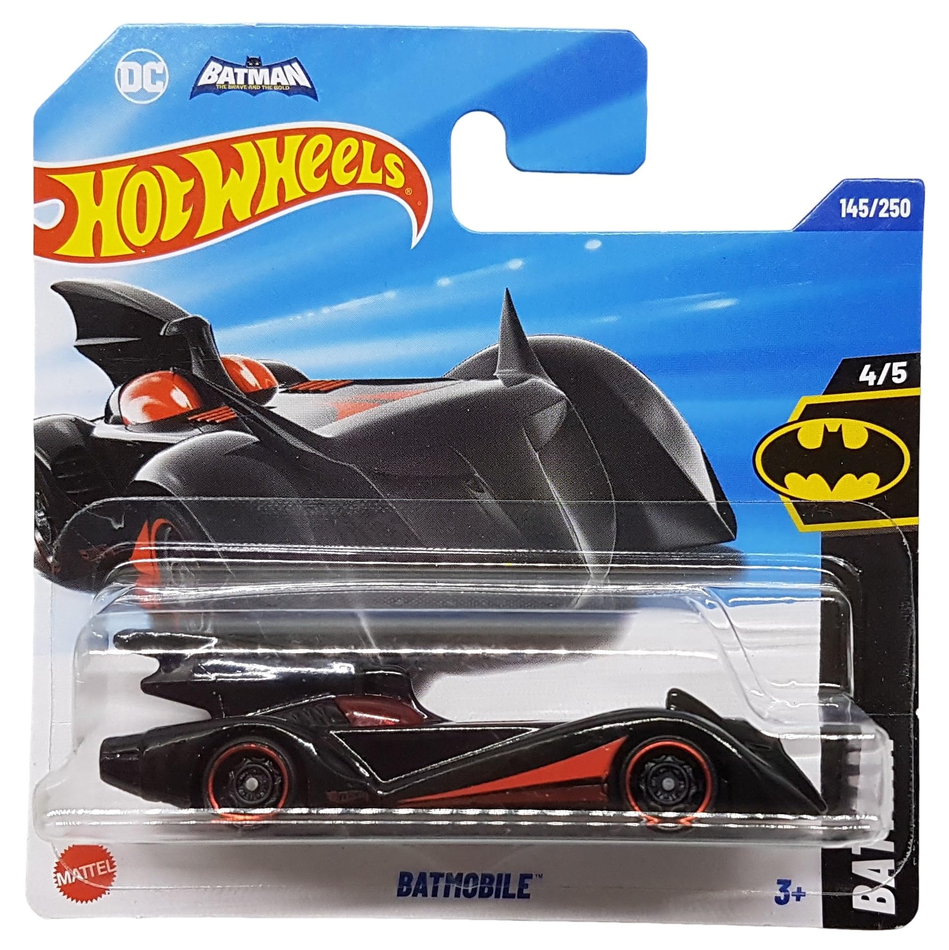Hot Wheels - Batmobile - Batman 4/5 - HYY81 - Short Card - The and The Bold - DC - Mattel 2025-1:64