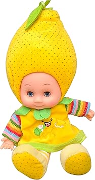 Toyshine 18 Inches Singing Baby Soft Doll, Touch Sensors, Yellow Dots
