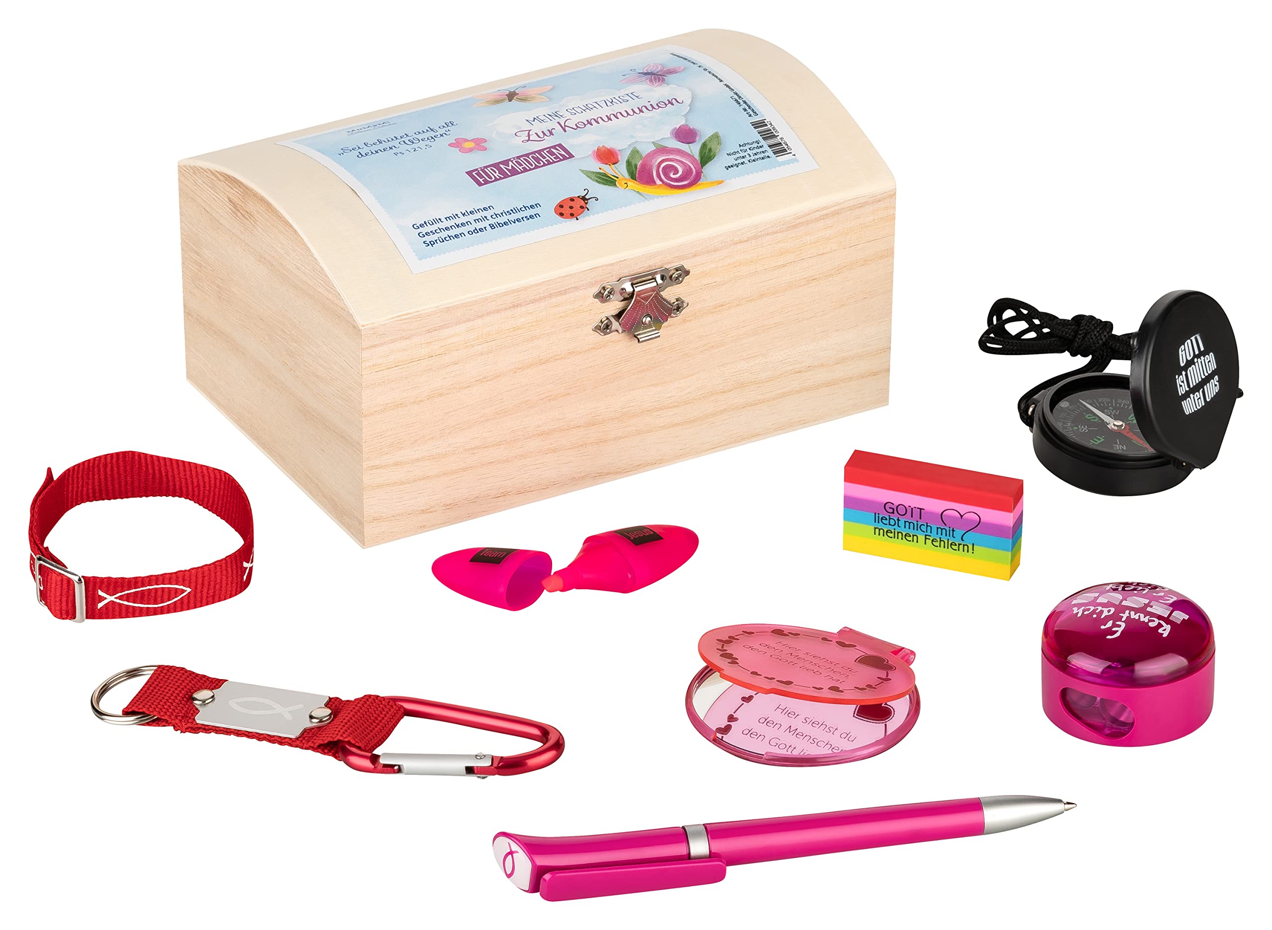Mamemi Girls Treasure Box For Communion With 8 Wonderful Surprises.