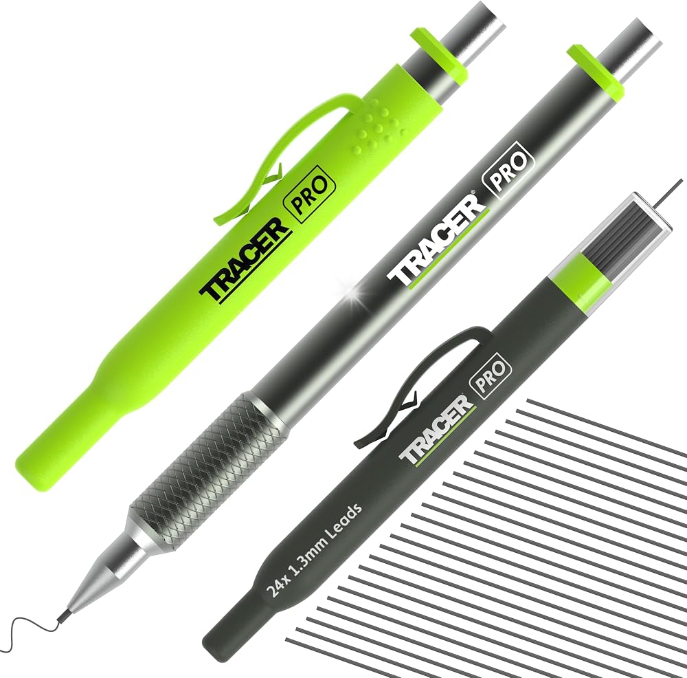 Tracer Pro Series Precision Pencil with 24 Replacement 1.3mm Leads