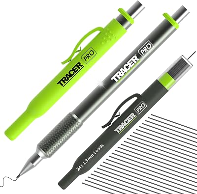 Tracer Pro Series Precision Pencil with 24 Replacement 1.3mm Leads