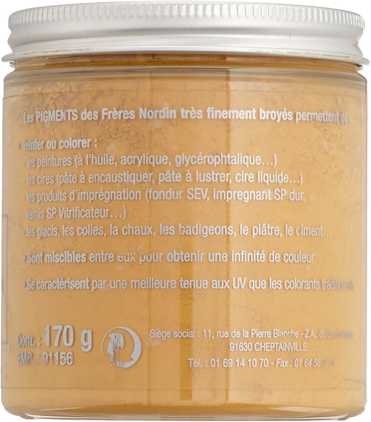 The Brothers Nordin 418111 Earth Pigment Yellow Ochre, Pigment Ocre Jaune, 170 g (Pack of 1) - Image 3