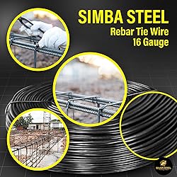 SIMBA STEEL - Rebar Tie Wire | 16 Gauge | Black