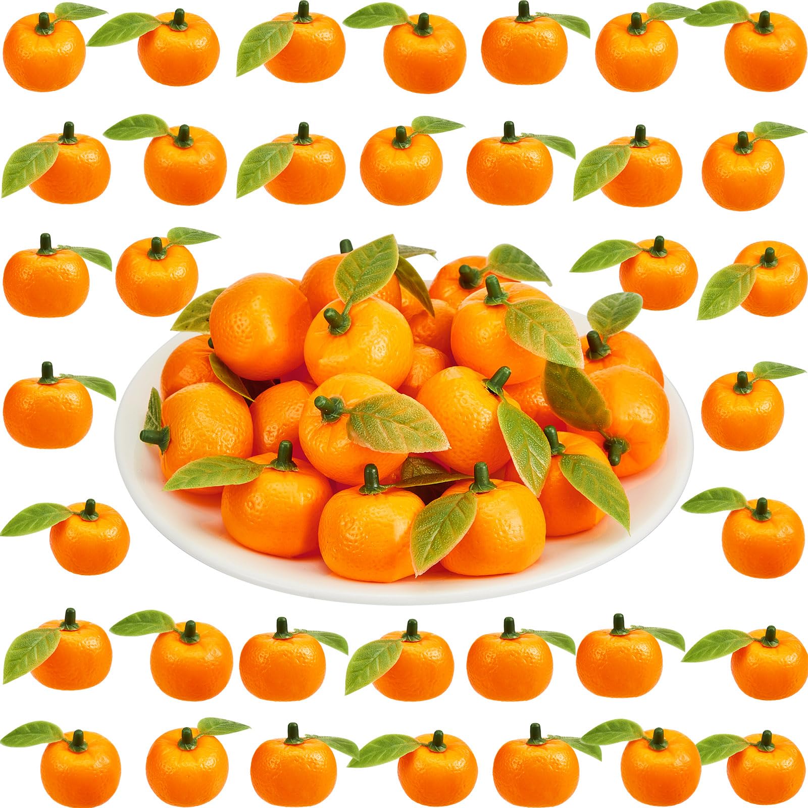 Photo 1 of Sintuff 100 Pcs Little Cutie Baby Shower Decorations Mini Fake Oranges Bulk 1.06 Inches Lifelike Artificial Oranges Artificial Fruits Decor Birthday Party Decor Little Cutie Baby Shower Supplies