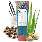 Saavy Naturals Deeply Hydrating Body Cream for Dry Skin – Nourishing Shea Butter, Plant-Based & Sustainably Sourced – Tahitian Vanilla – 8.5 fl oz, 2 pack