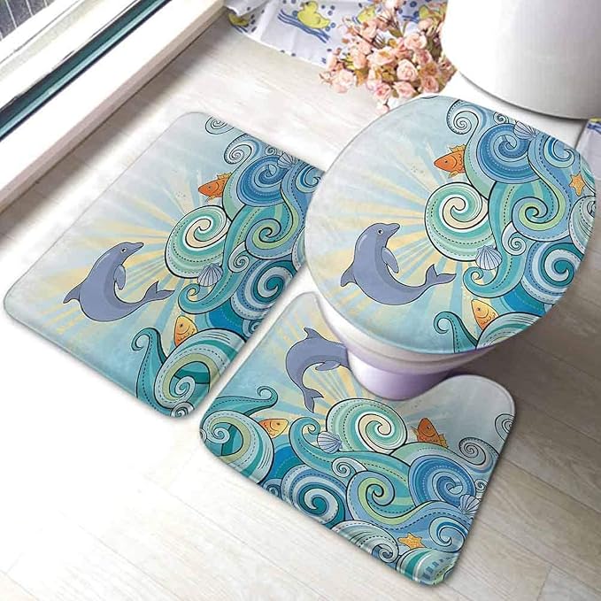 Bernice Winifred Alfombra de baño Alfombra de Contorno Tapa Tapa