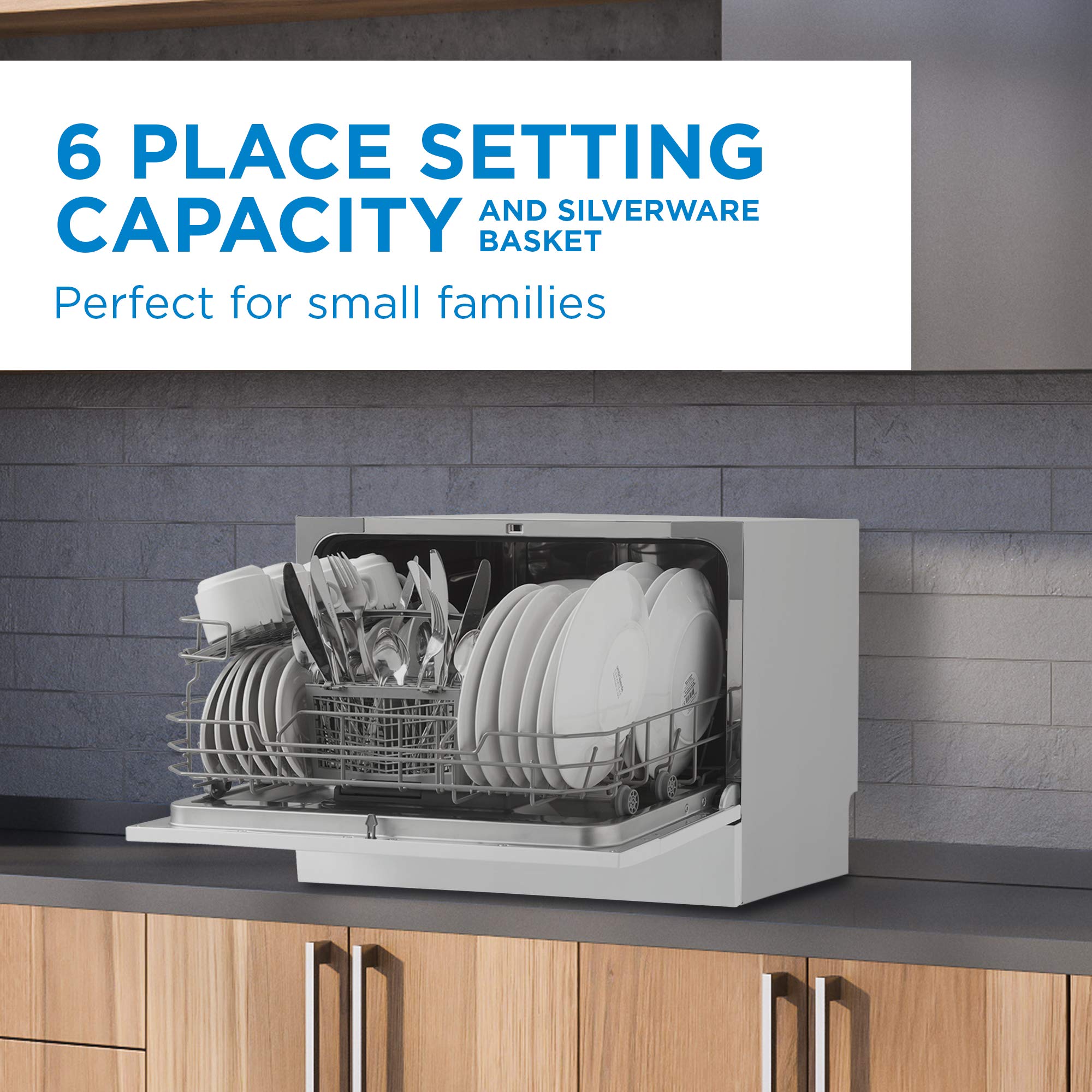Danby DDW631SDB Countertop Dishwasher, Stainless Steel