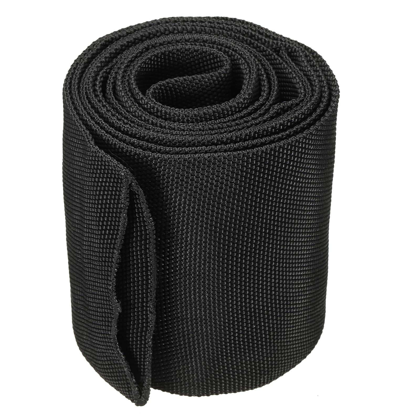 PATIKIL 2.8" Dia 6.5FT Nylon Protective Hose Sleeve, Cable Cover Sheath Protection for Welding Tig Torch Hydraulic Hose, Black