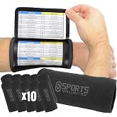 Sports Unlimited Youth Triple Wrist Coach, Football Wristbands for Plays, Baseball Wristbands, QB Arm Bands