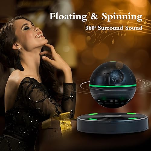 JLSCR Magnetic Levitating Bluetooth Speaker Death Star Gifts for