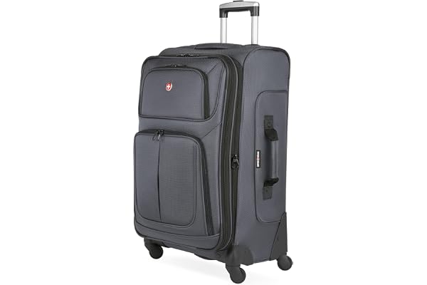SwissGear Unisex Sion Softside Expandable Luggage with Spinner Wheels Luggage- Carry-On Luggage