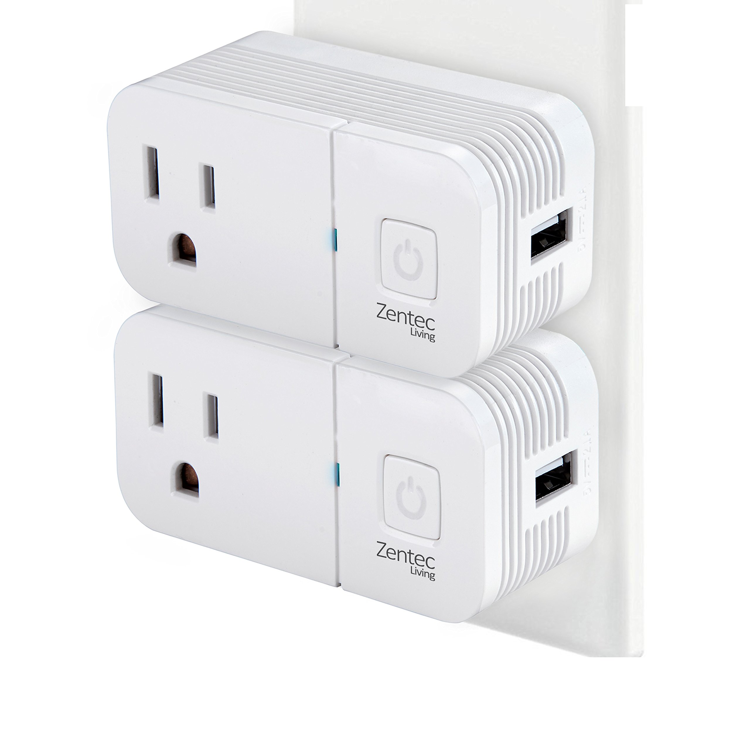 2 Pack | Wireless WiFi Smart Plug Outlet With Built In USB ...